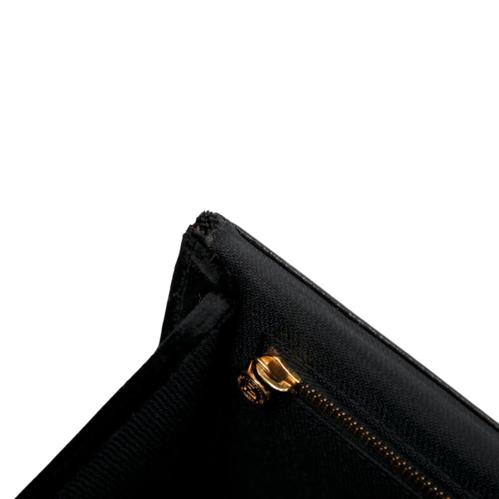 Fendi B Fendi Black Velvet Fabric Push Lock Box Satchel Italy