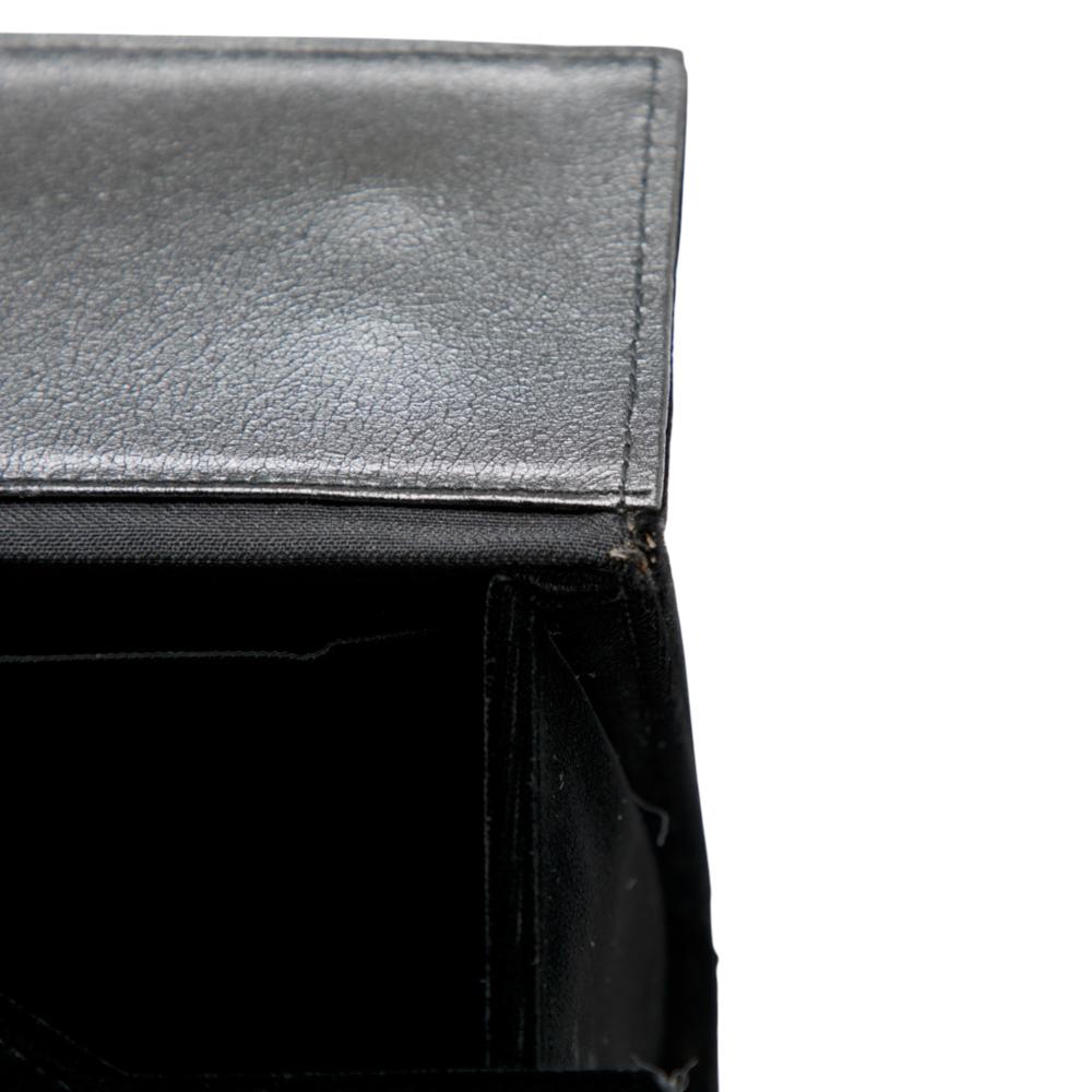 Fendi B Fendi Black Velvet Fabric Push Lock Box Satchel Italy