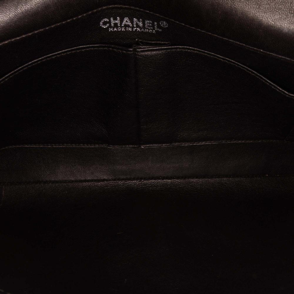 Chanel B Chanel Black Lambskin Leather Leather Quilted Lambskin Chocolate Bar Shoulder Bag France