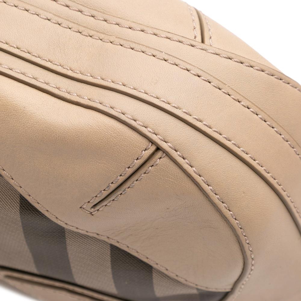 Burberry B Burberry Brown Light Brown Coated Canvas Fabric Smoke Check and Leather Satchel China