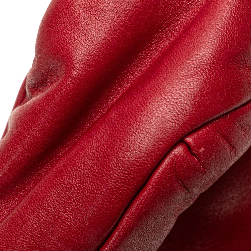 Loewe B LOEWE Red Calf Leather Anagram Crossbody Spain