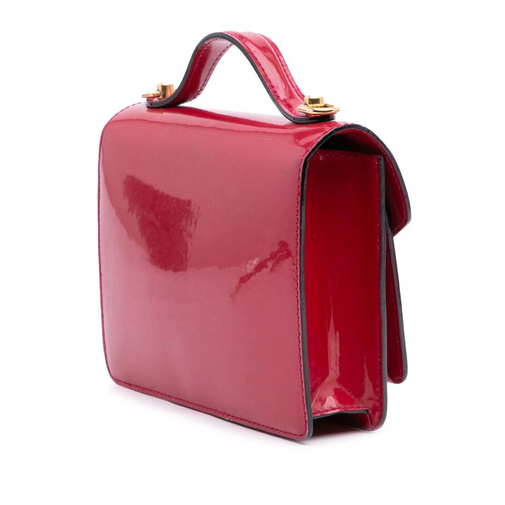 Louis Vuitton B Louis Vuitton Red Vernis Leather Leather Vernis Monceau BB France