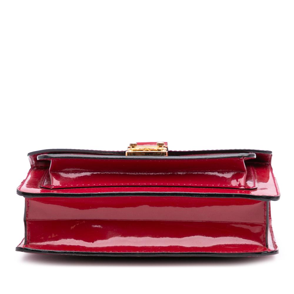 Louis Vuitton B Louis Vuitton Red Vernis Leather Leather Vernis Monceau BB France