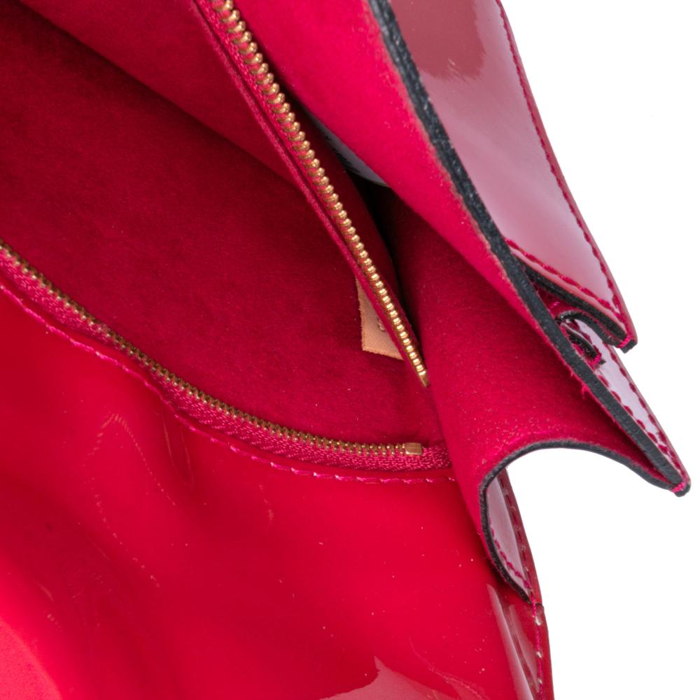 Louis Vuitton B Louis Vuitton Red Vernis Leather Leather Vernis Monceau BB France