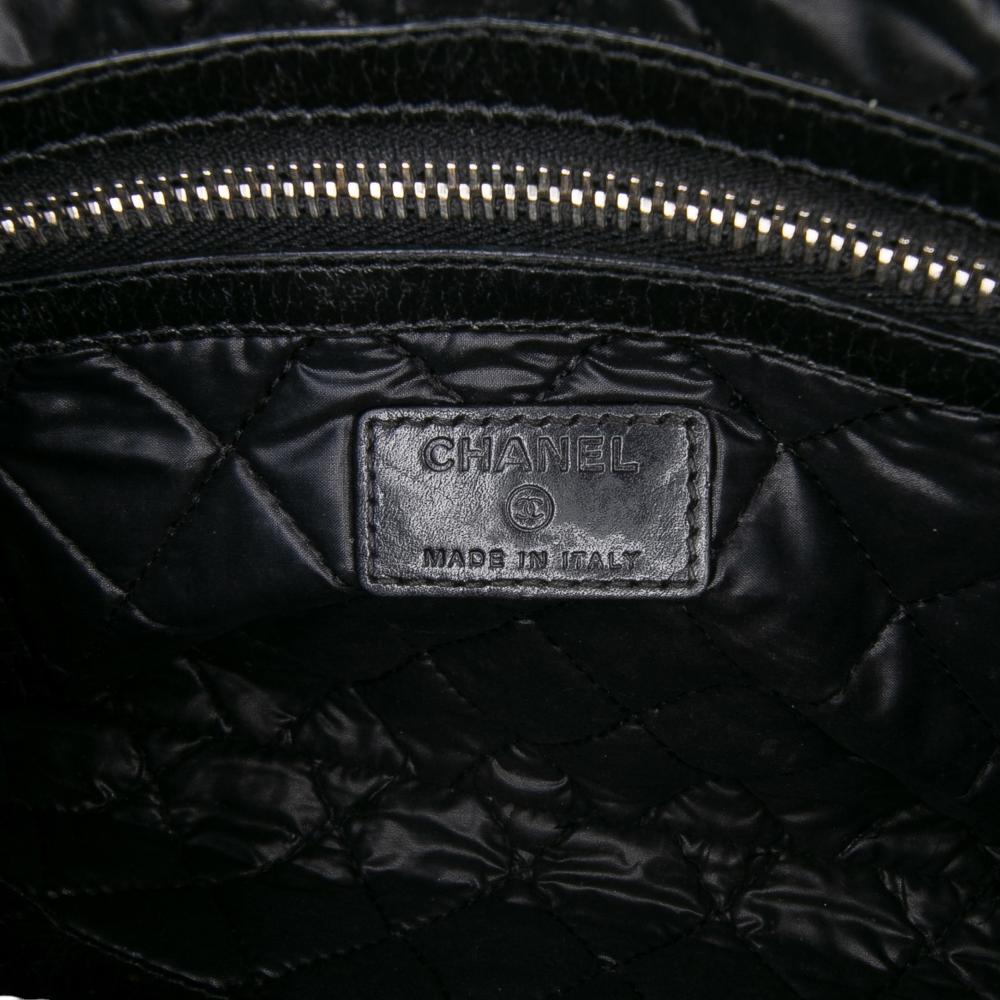 Chanel B Chanel Black Lambskin Leather Leather Lambskin Votez Coco Clutch Italy