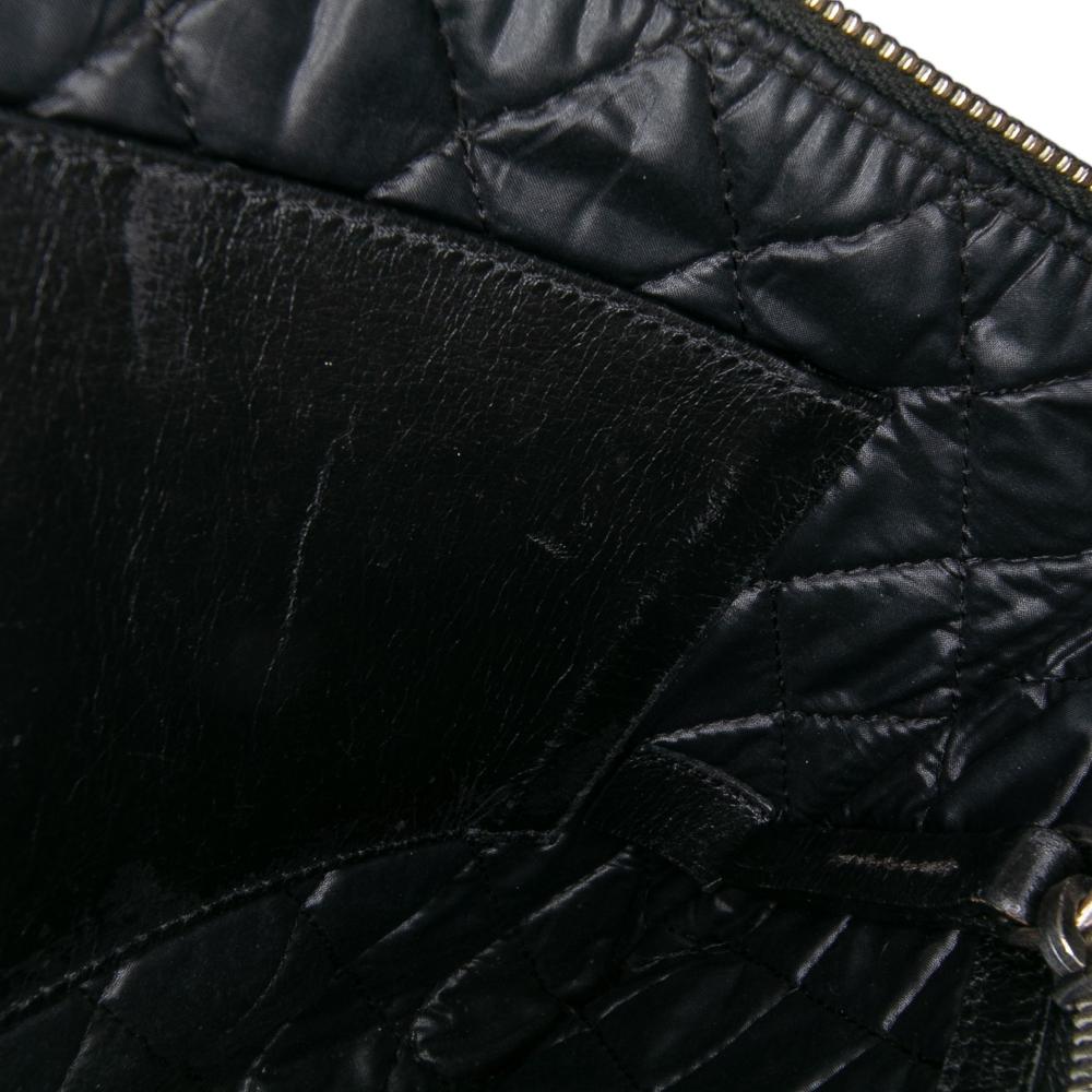 Chanel B Chanel Black Lambskin Leather Leather Lambskin Votez Coco Clutch Italy