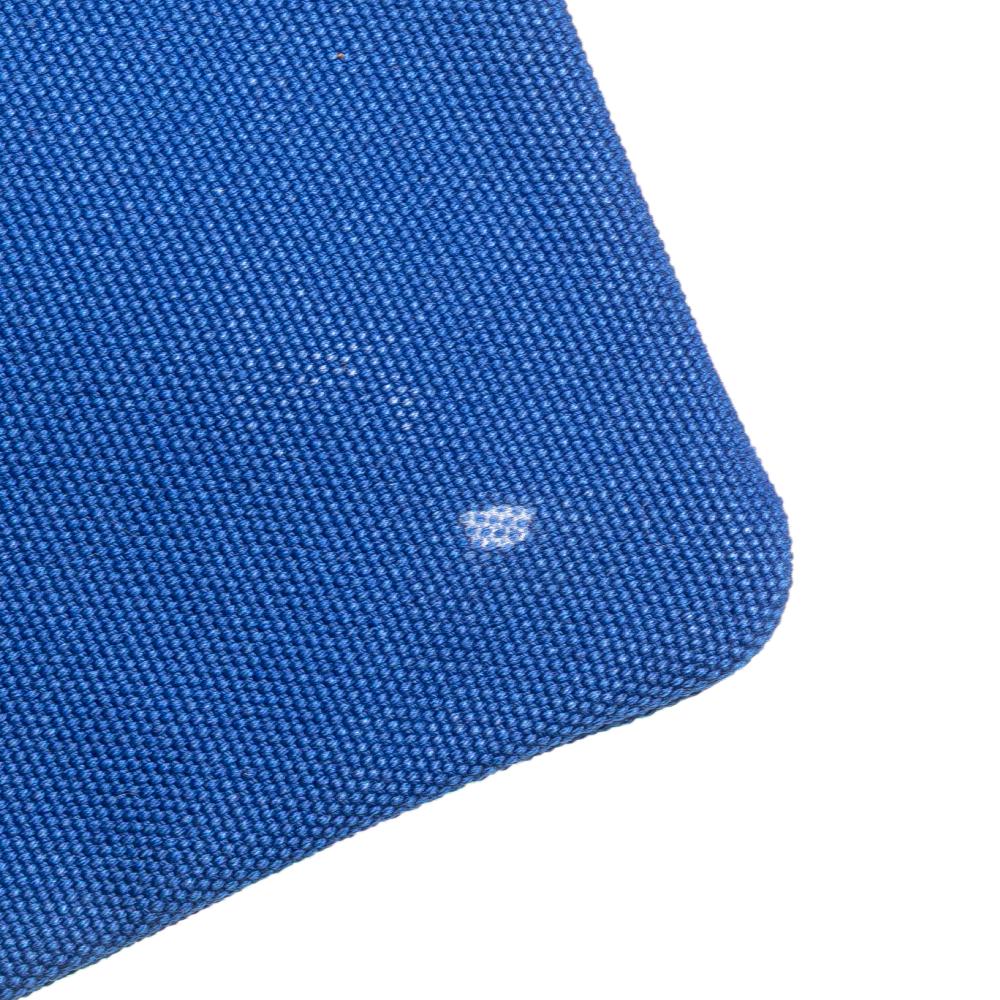 Prada B Prada Blue Canvas Fabric Medium Canapa Logo Convertible Shopping Tote India