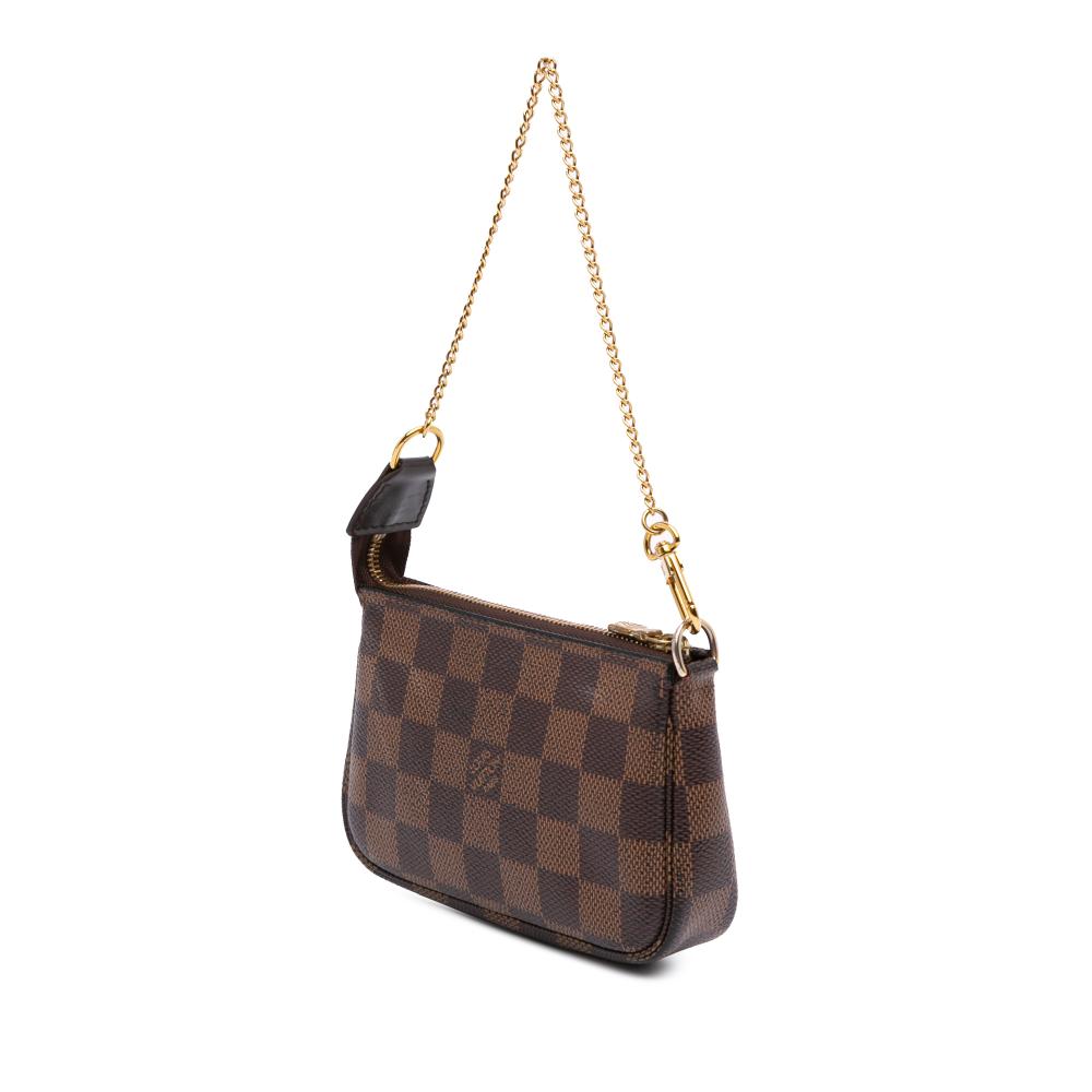 Louis Vuitton B Louis Vuitton Brown Damier Canvas Canvas Damier Ebene Mini Pochette Accessoires France