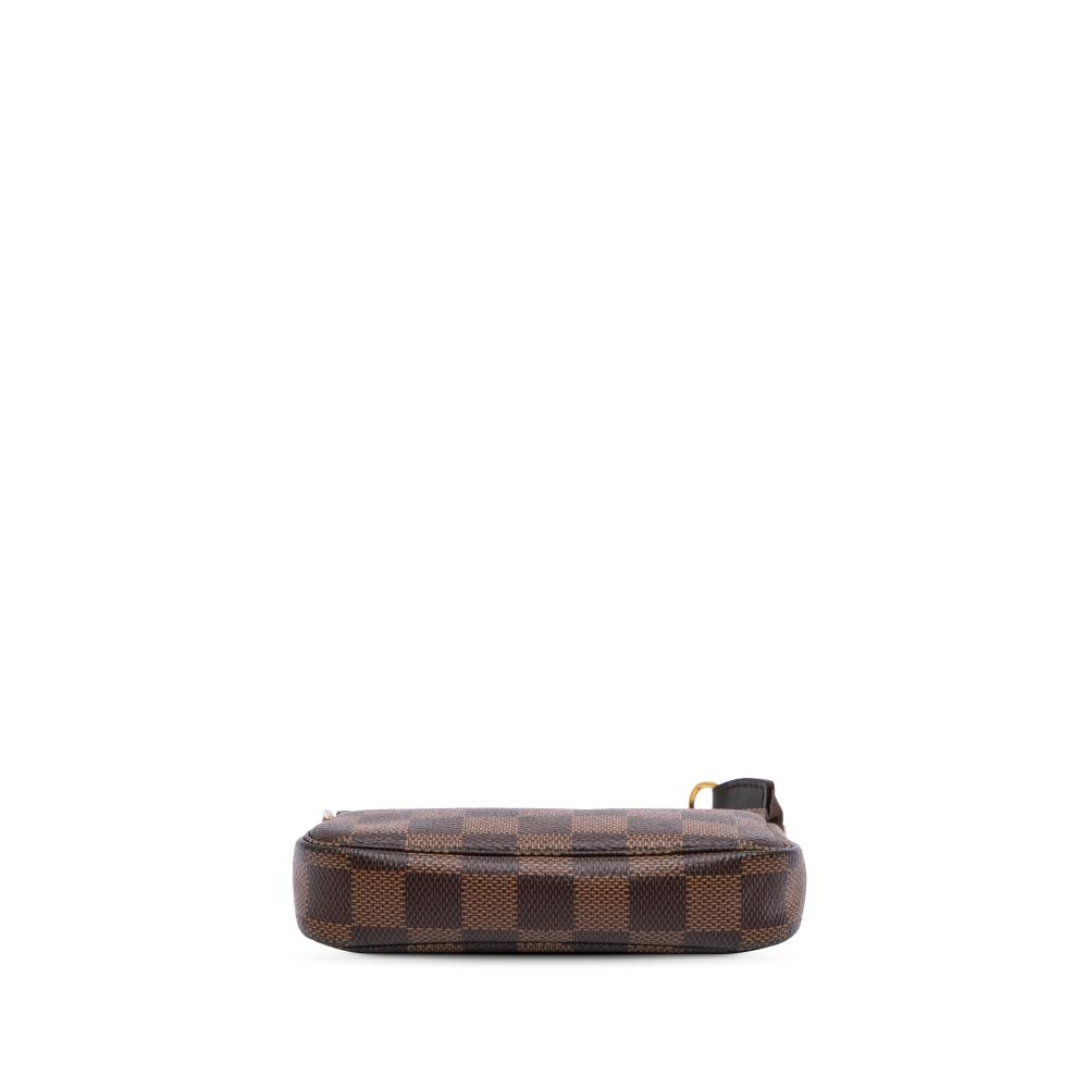 Louis Vuitton B Louis Vuitton Brown Damier Canvas Canvas Damier Ebene Mini Pochette Accessoires France
