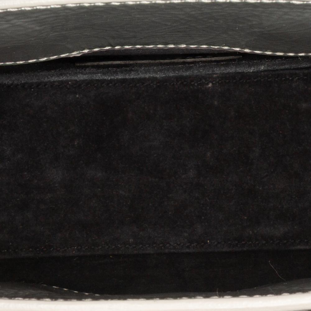 Saint Laurent B Saint Laurent Silver Calf Leather Nano Metallic Crinkled skin Supple Sac De Jour Satchel Italy