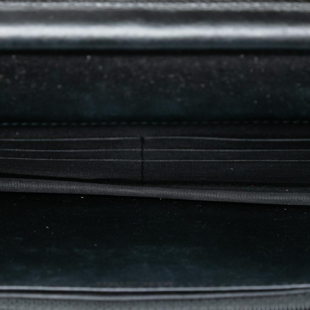 Chanel AB Chanel Black Caviar Leather Leather Quilted Caviar Boy Wallet on Chain Italy