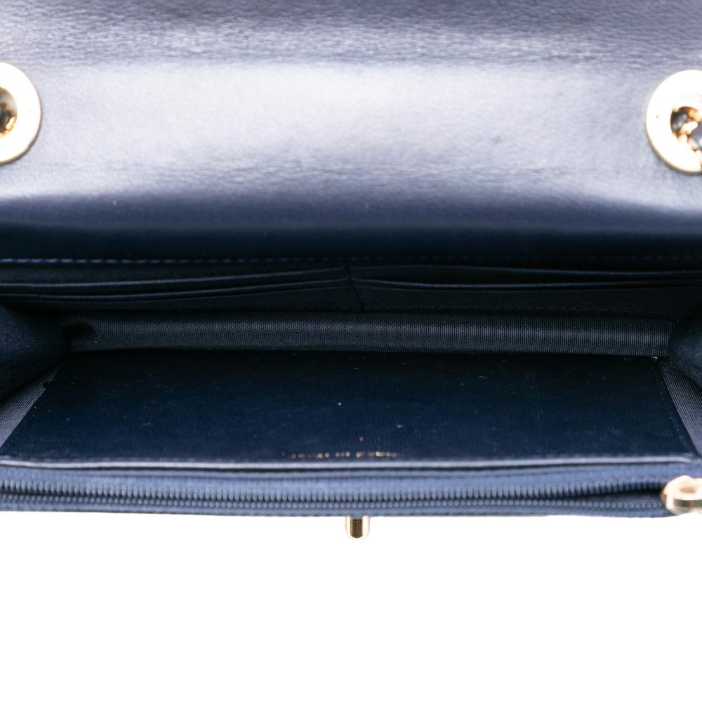 Chanel B Chanel Blue Navy Lambskin Leather Leather Lambskin Trendy CC Wallet On Chain Italy