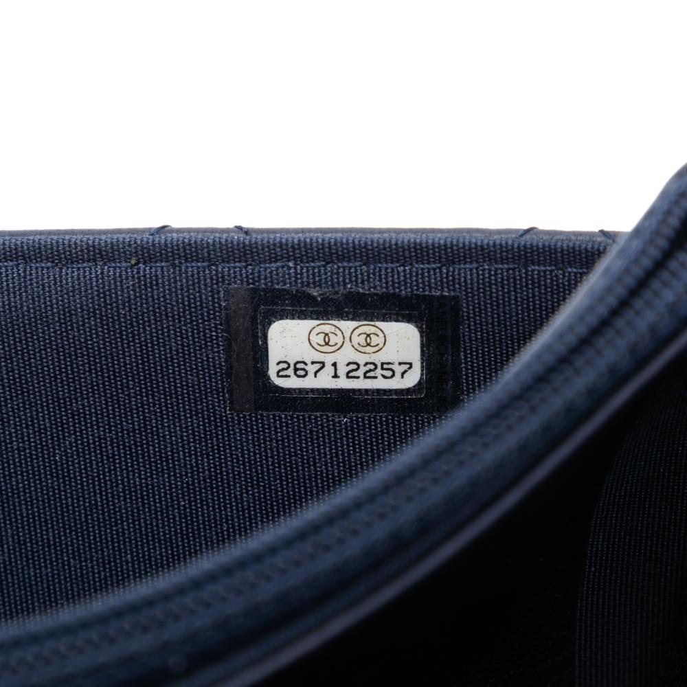 Chanel B Chanel Blue Navy Lambskin Leather Leather Lambskin Trendy CC Wallet On Chain Italy