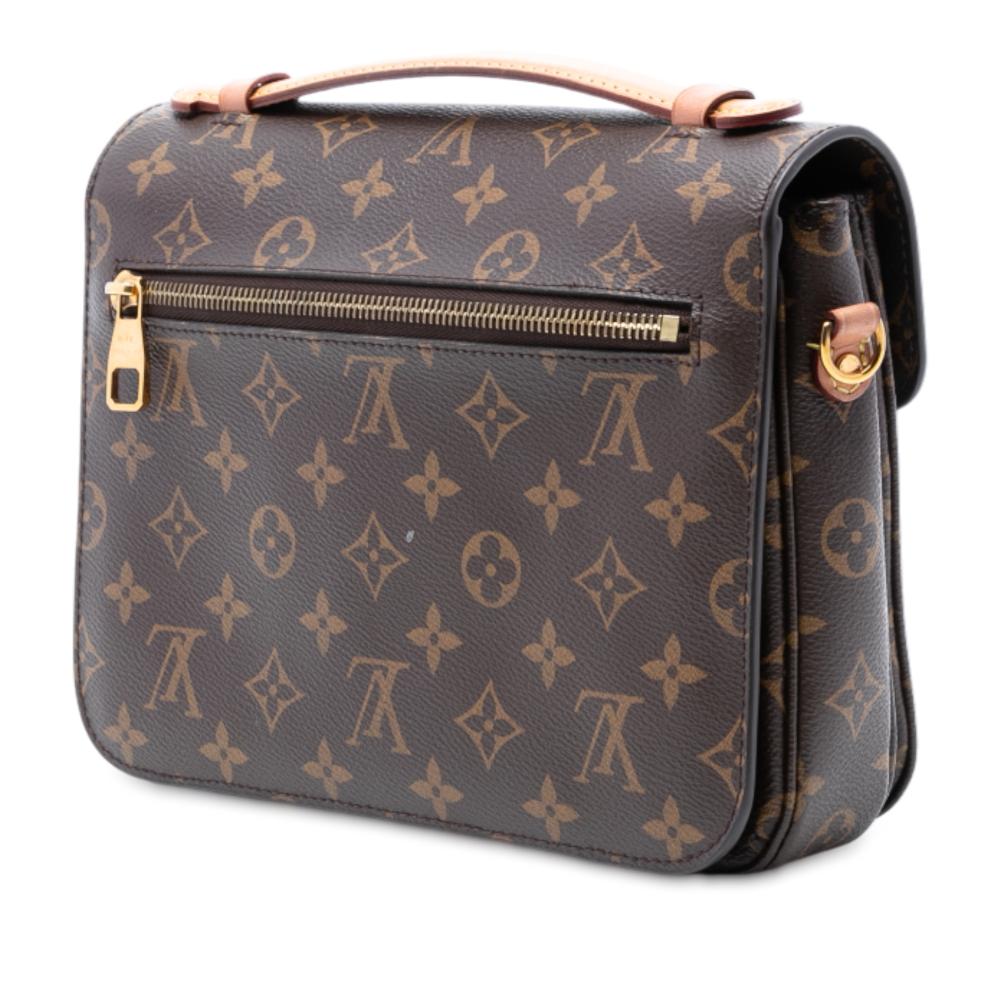 Louis Vuitton B Louis Vuitton Brown Monogram Canvas Fabric Monogram Pochette Metis France
