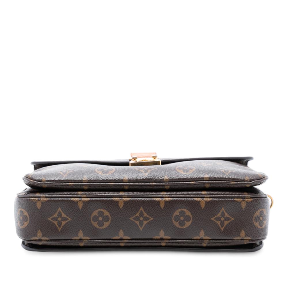 Louis Vuitton B Louis Vuitton Brown Monogram Canvas Fabric Monogram Pochette Metis France
