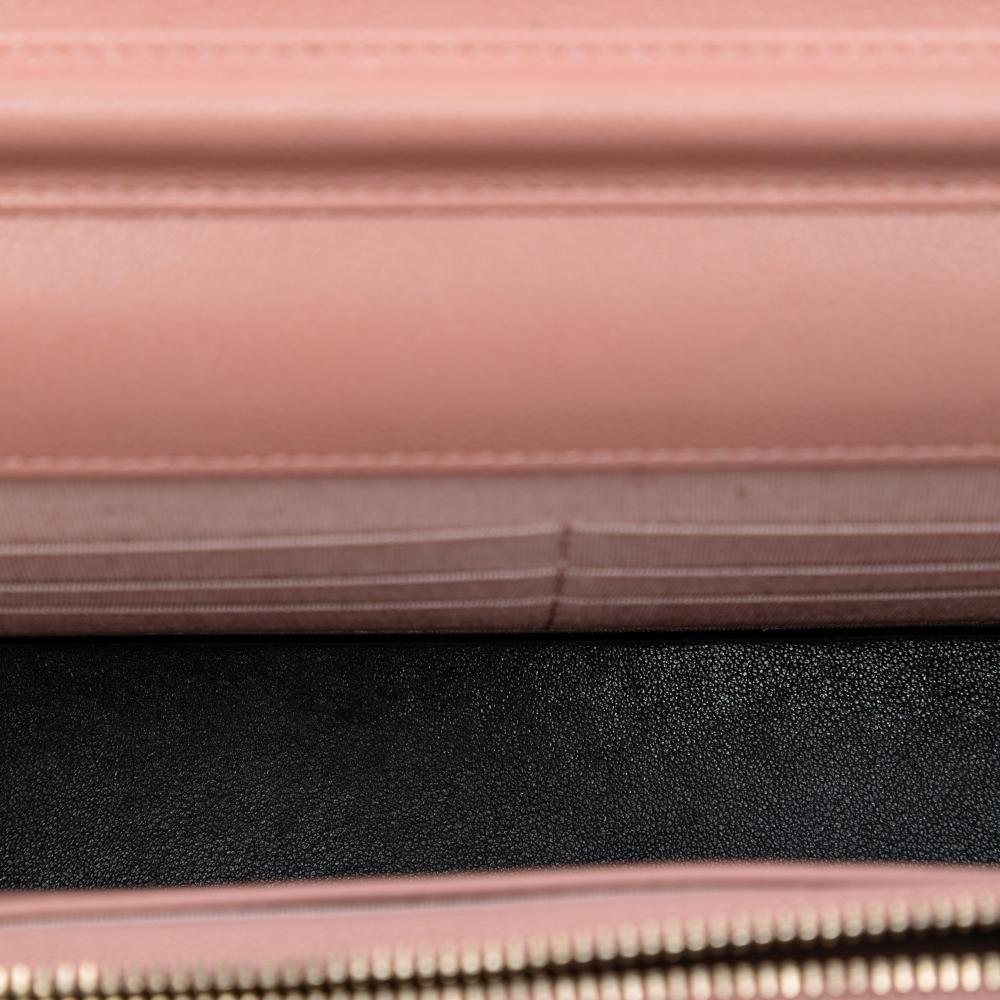 Chanel AB Chanel Pink Caviar Leather Leather Quilted Caviar Golden Class Wallet On Chain Italy