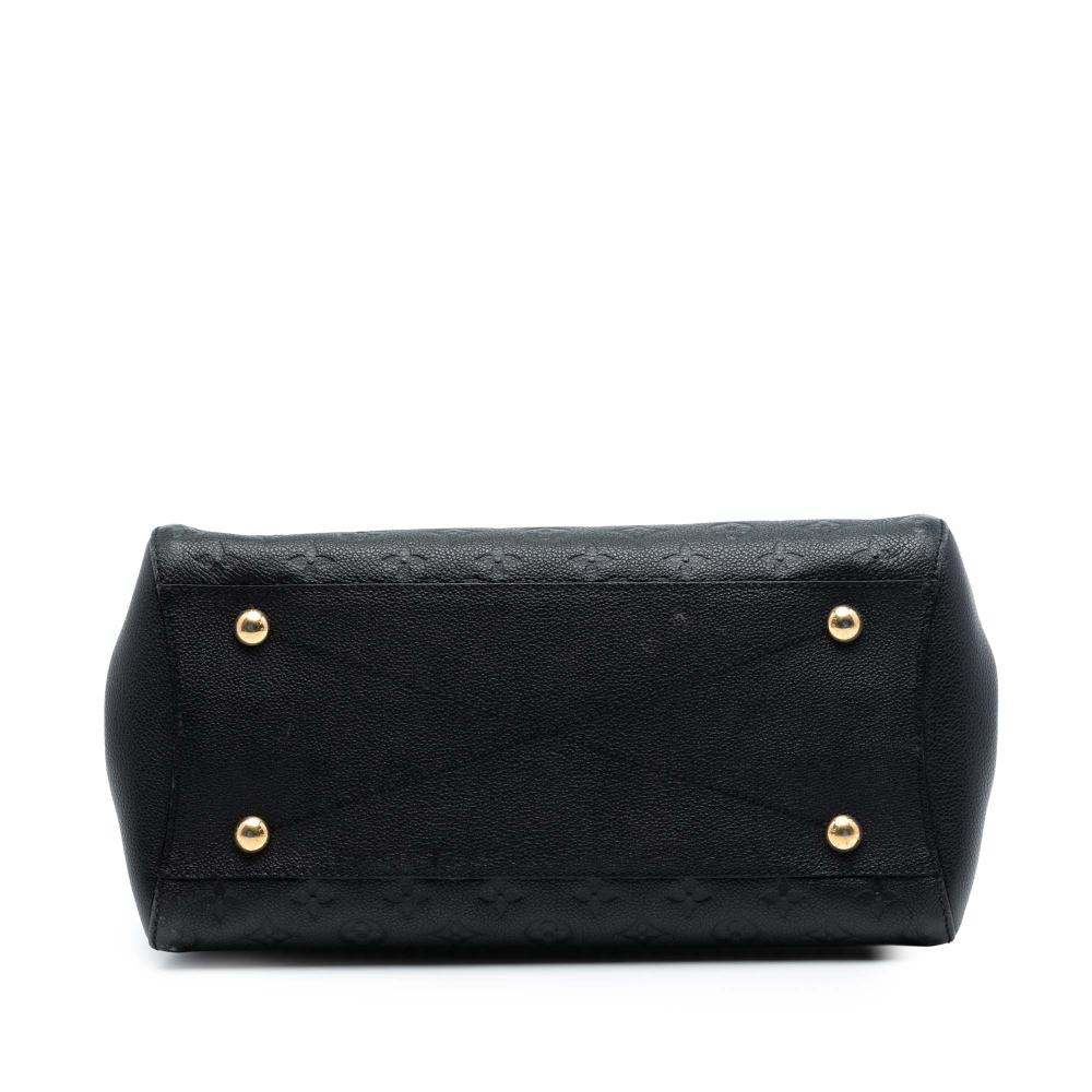 Louis Vuitton B Louis Vuitton Black Monogram Empreinte Leather Montaigne GM France