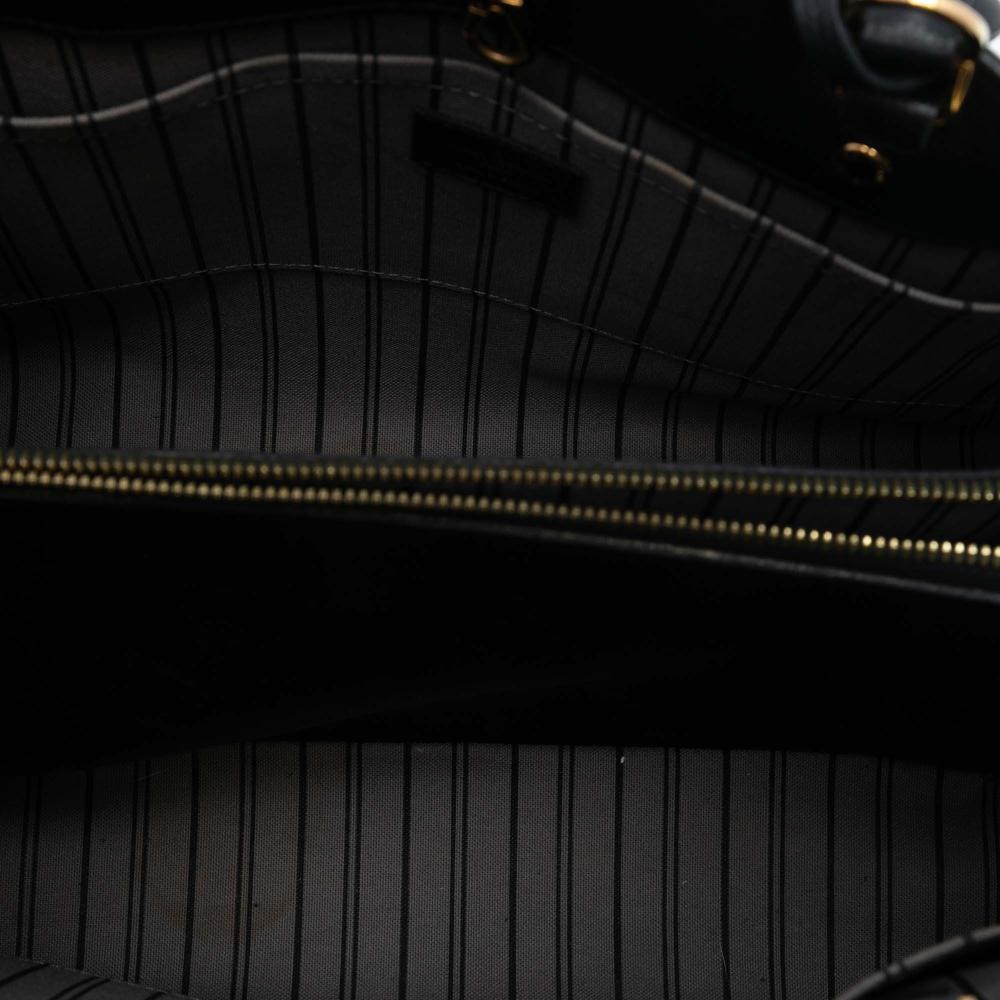 Louis Vuitton B Louis Vuitton Black Monogram Empreinte Leather Montaigne GM France