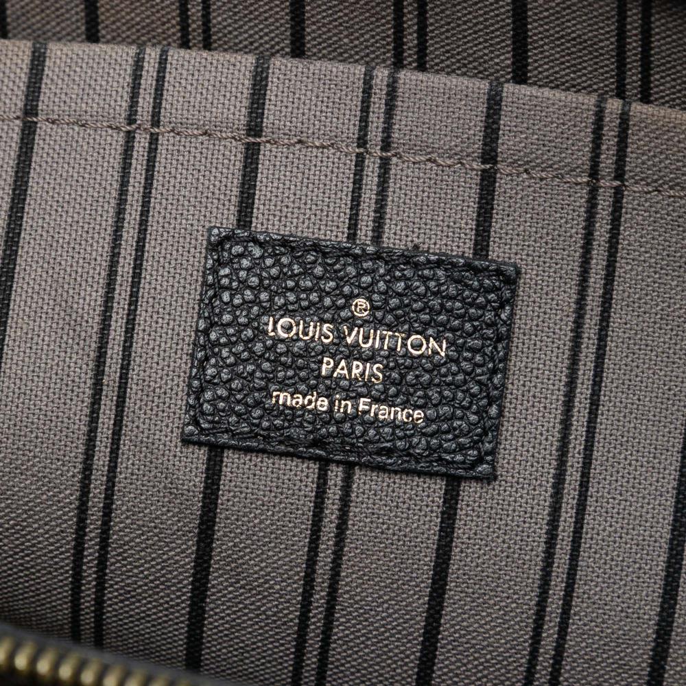 Louis Vuitton B Louis Vuitton Black Monogram Empreinte Leather Montaigne GM France