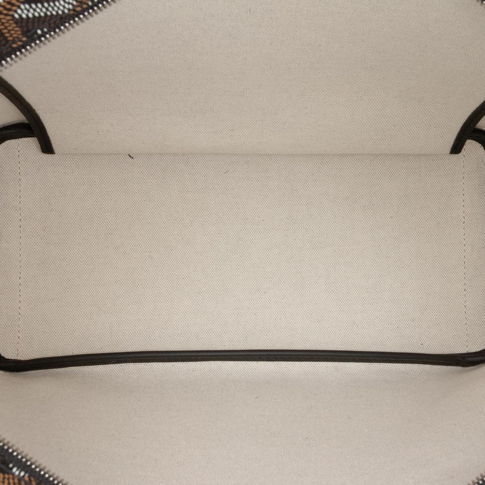 Goyard AB Goyard Black Coated Canvas Fabric Goyardine Artois PM France