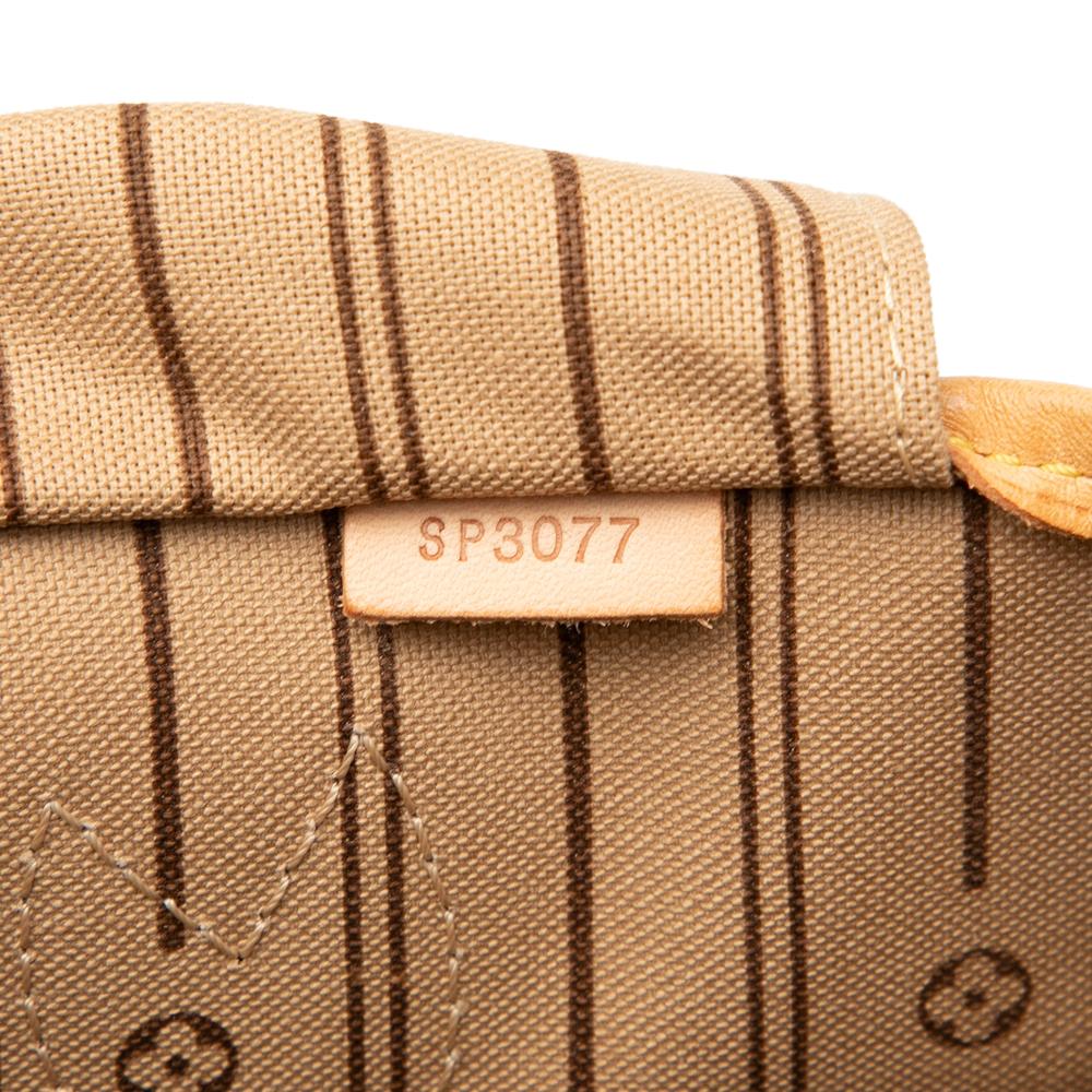 Louis Vuitton B Louis Vuitton Brown Monogram Canvas Fabric Monogram Neverfull MM France