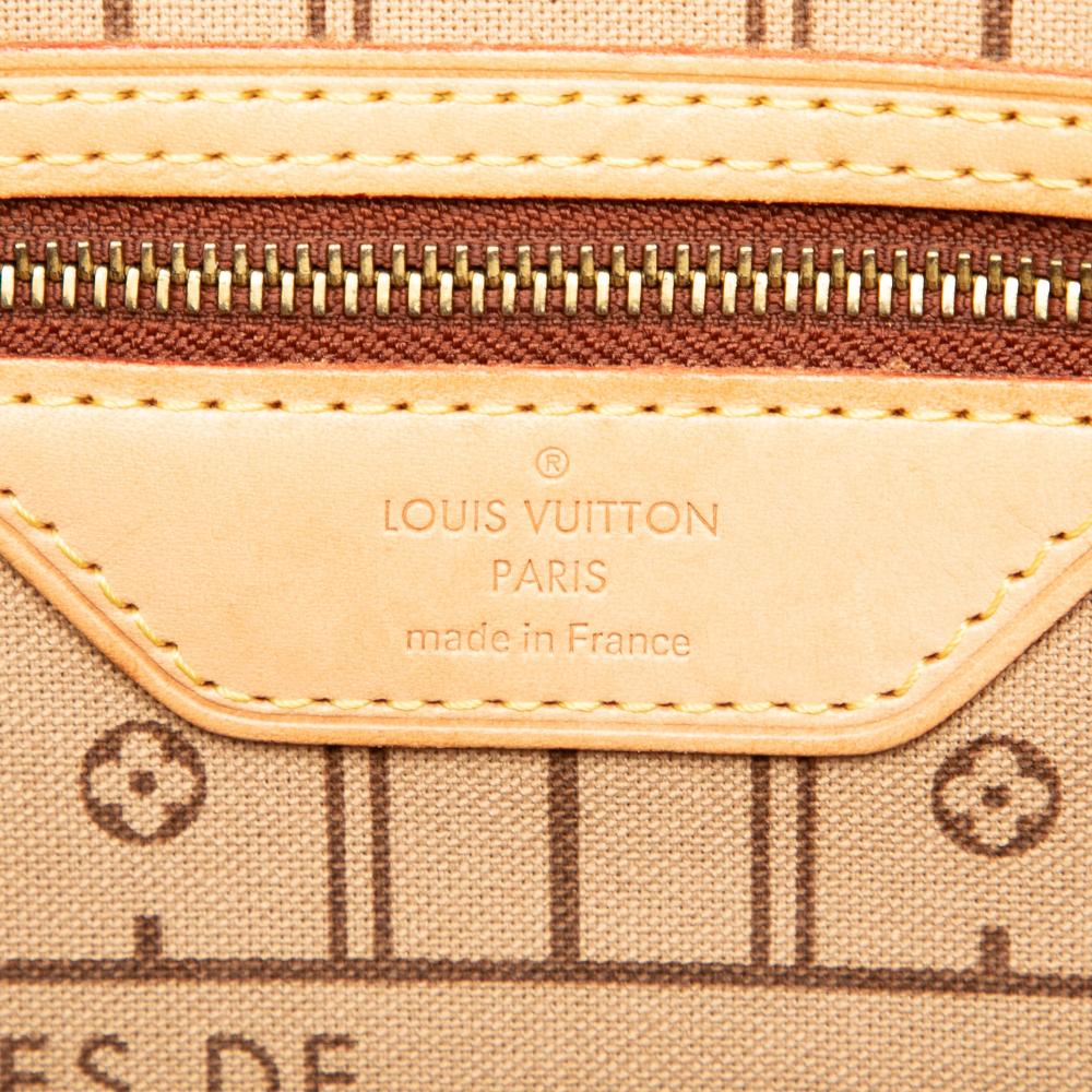 Louis Vuitton B Louis Vuitton Brown Monogram Canvas Fabric Monogram Neverfull MM France
