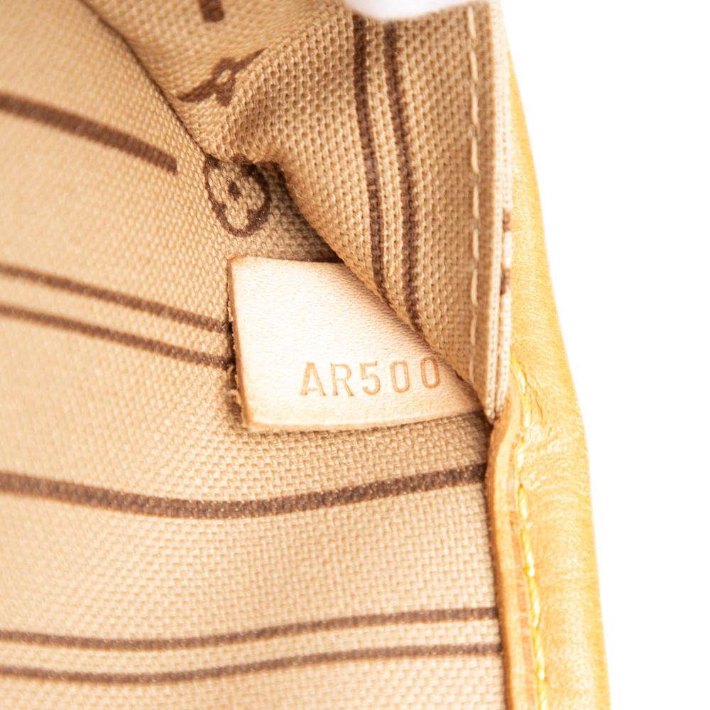 Louis Vuitton B Louis Vuitton Brown Monogram Canvas Fabric Monogram Neverfull MM France