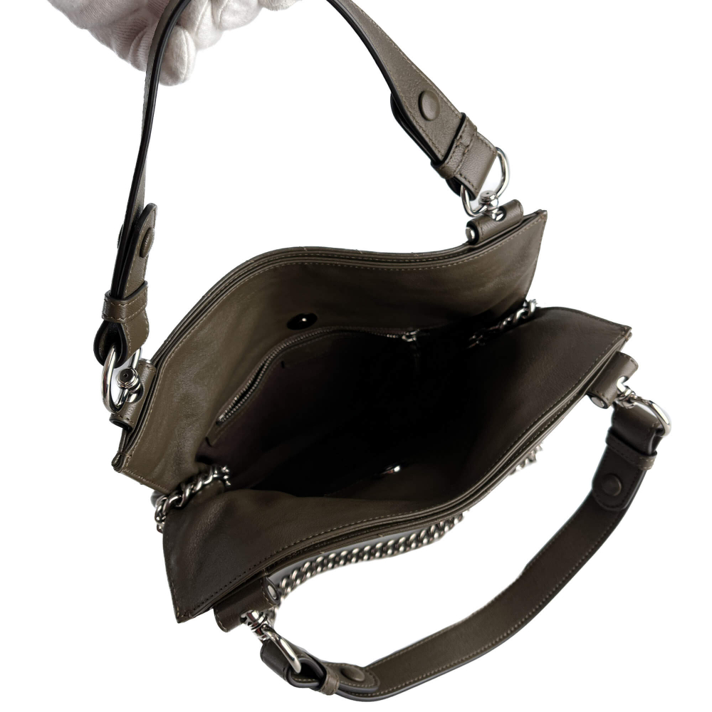 Gucci Blondie Small Leather Hobo Handbag Taupe