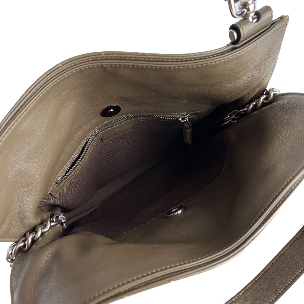 Gucci Blondie Small Leather Hobo Handbag Taupe