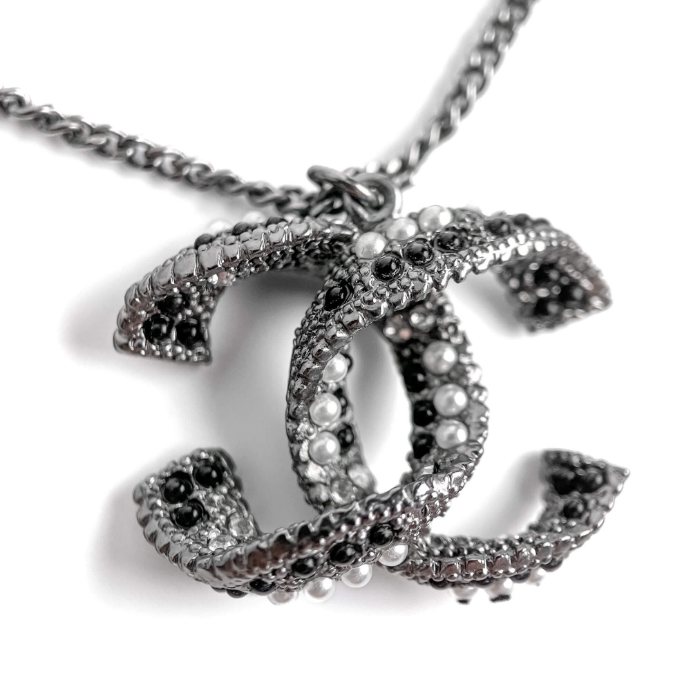 Chanel CC Metal Necklace Bicolor