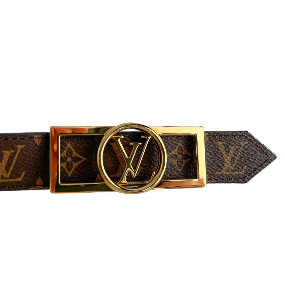 Louis Vuitton Dauphine Canvas Reversible Medium Belt Monogram