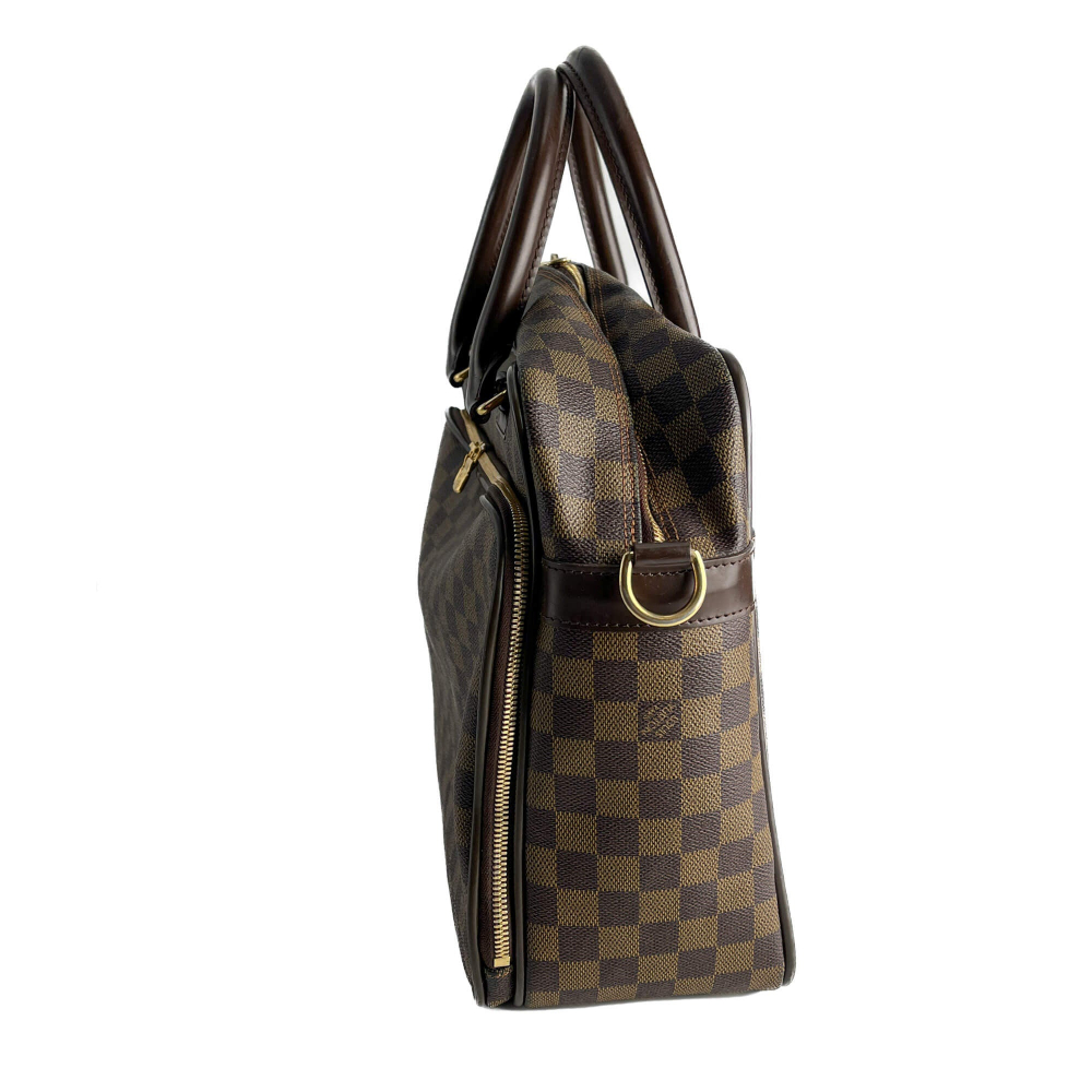Louis Vuitton Ikar Canvas Business Shoulder Bag Damier Ebene