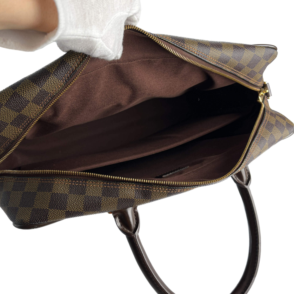 Louis Vuitton Ikar Canvas Business Shoulder Bag Damier Ebene