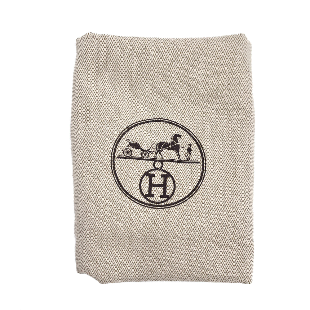 Hermès Jypsiere Mini Clemence Leather Crossbody White