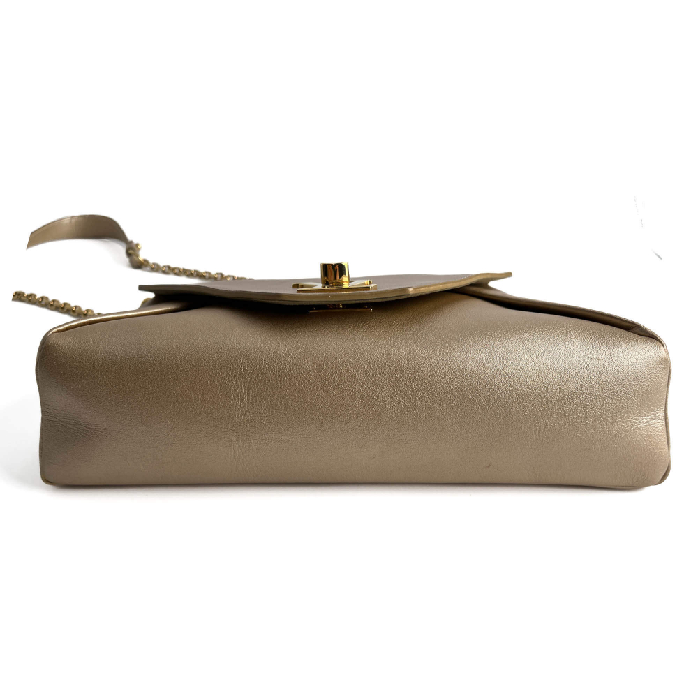 Louis Vuitton Love Note Smooth Calfskin Leather 2-Ways Envelope Clutch Gold