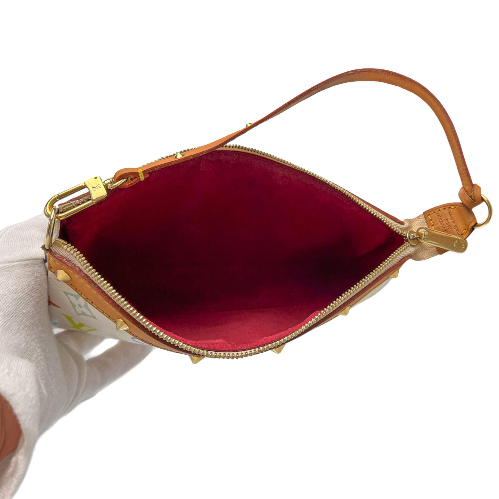 Louis Vuitton Pochette Murakami Multicolor Canvas Pouch Clutch Monogram