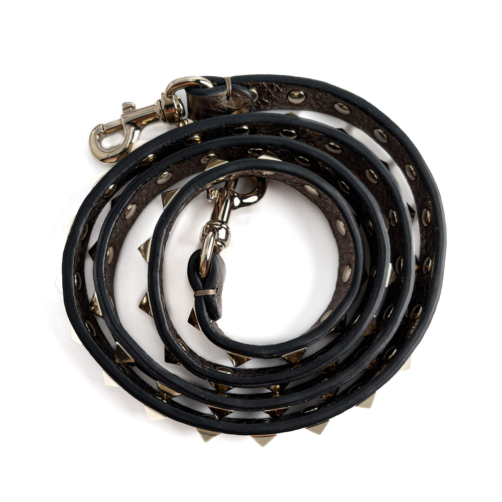 Valentino Rockstud Medium Calfskin Leather 2-Ways Tote Bag Metallic