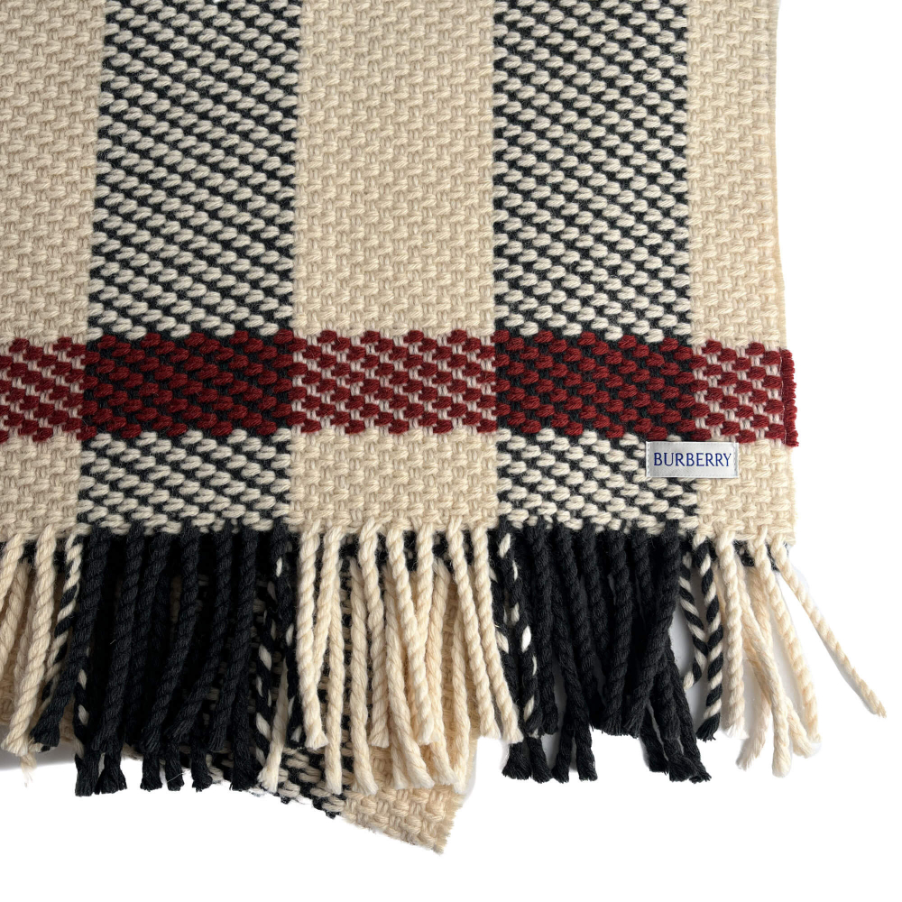 Burberry Scarve Wool Check Bicolor