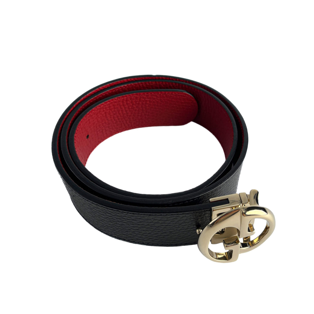 Gucci Wide Leather Reversible Belt 90/36 Black