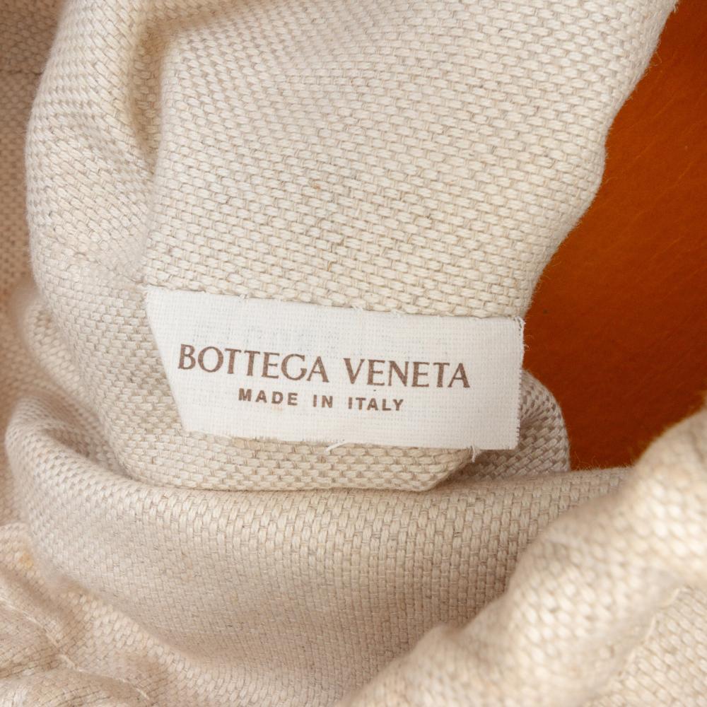 Bottega Veneta B Bottega Veneta Brown Calf Leather Small skin Intreccio Kalimero Bucket Bag Italy