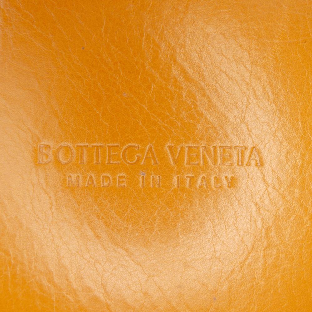 Bottega Veneta B Bottega Veneta Brown Calf Leather Small skin Intreccio Kalimero Bucket Bag Italy