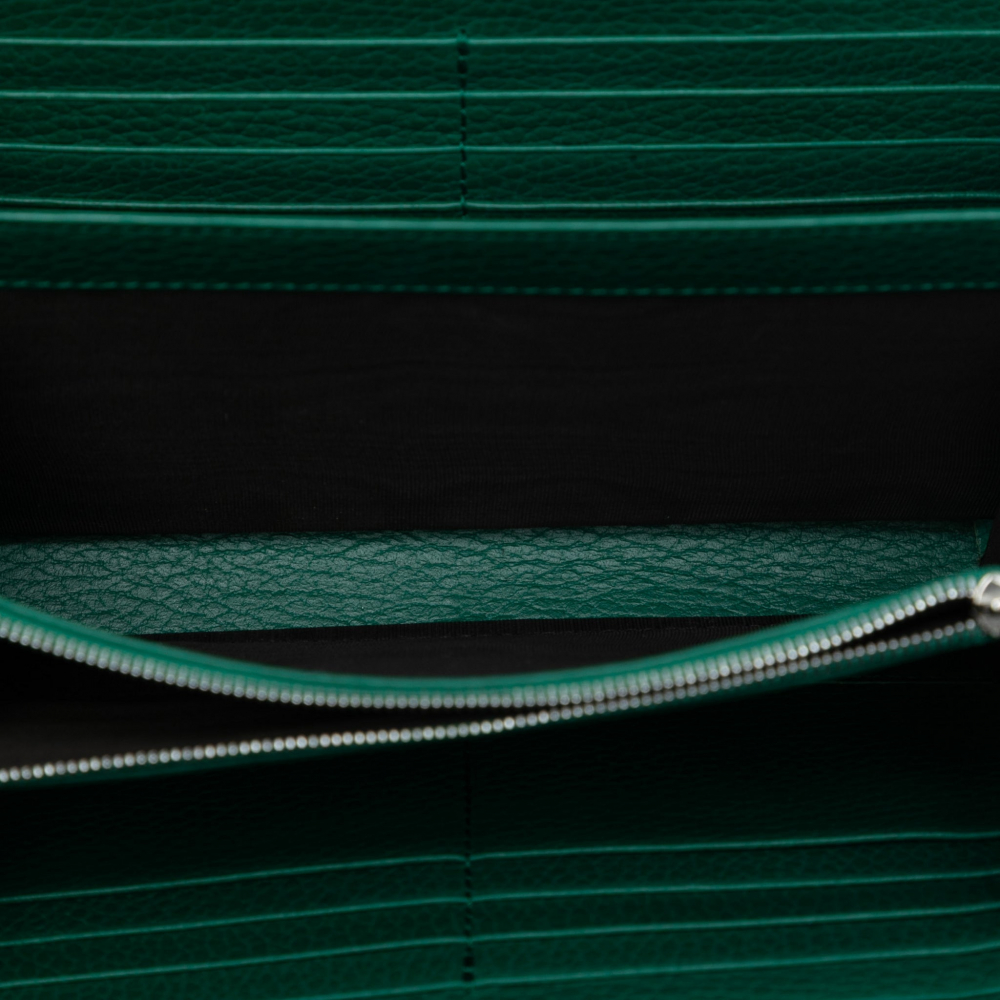 Gucci Dionysus Mini Leather Wallet on Chain Handbag Green