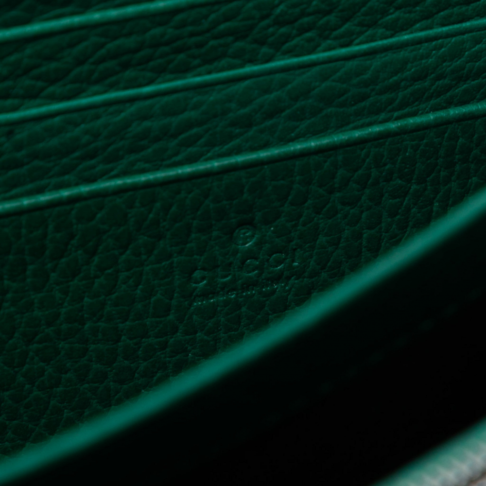 Gucci Dionysus Mini Leather Wallet on Chain Handbag Green