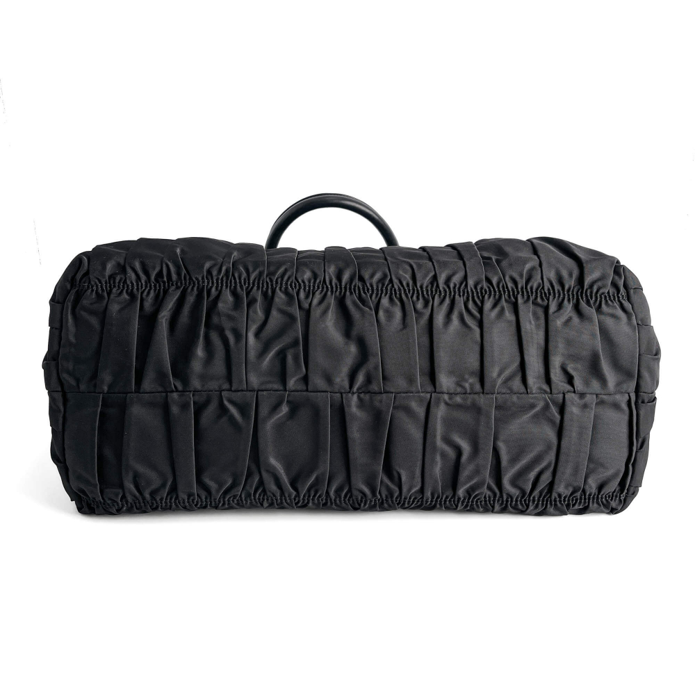 Prada Gaufre Econyl Nylon Tote Handbag Black