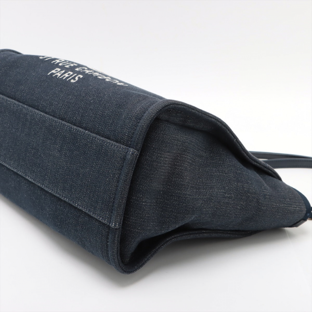 Chanel Deauville Small Denim Tote Bag Blue