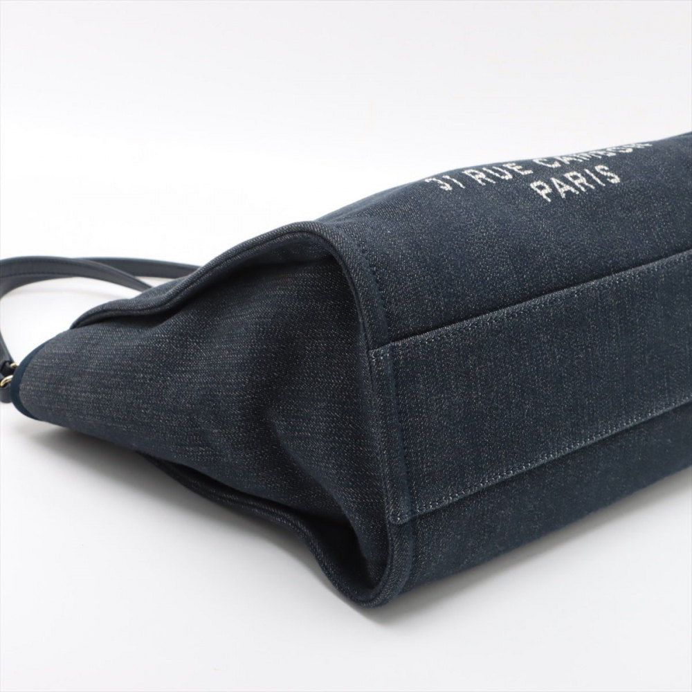 Chanel Deauville Small Denim Tote Bag Blue