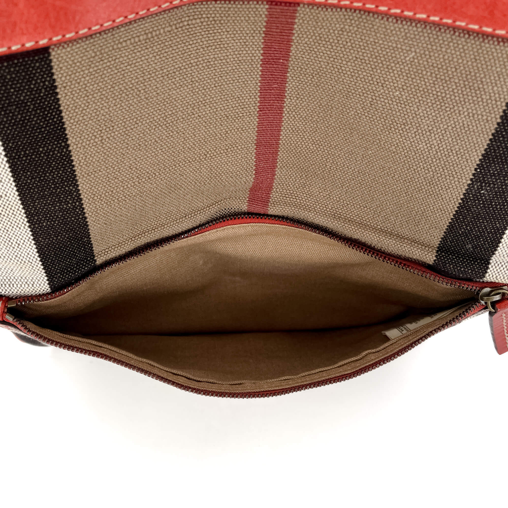 Burberry Satchel Crossbody Canvas Archive Beige Check