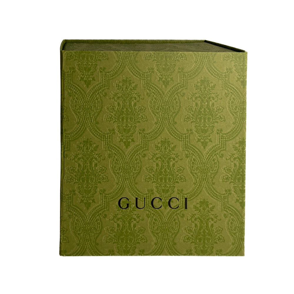 Gucci G Buckle Leather Thin Belt Black