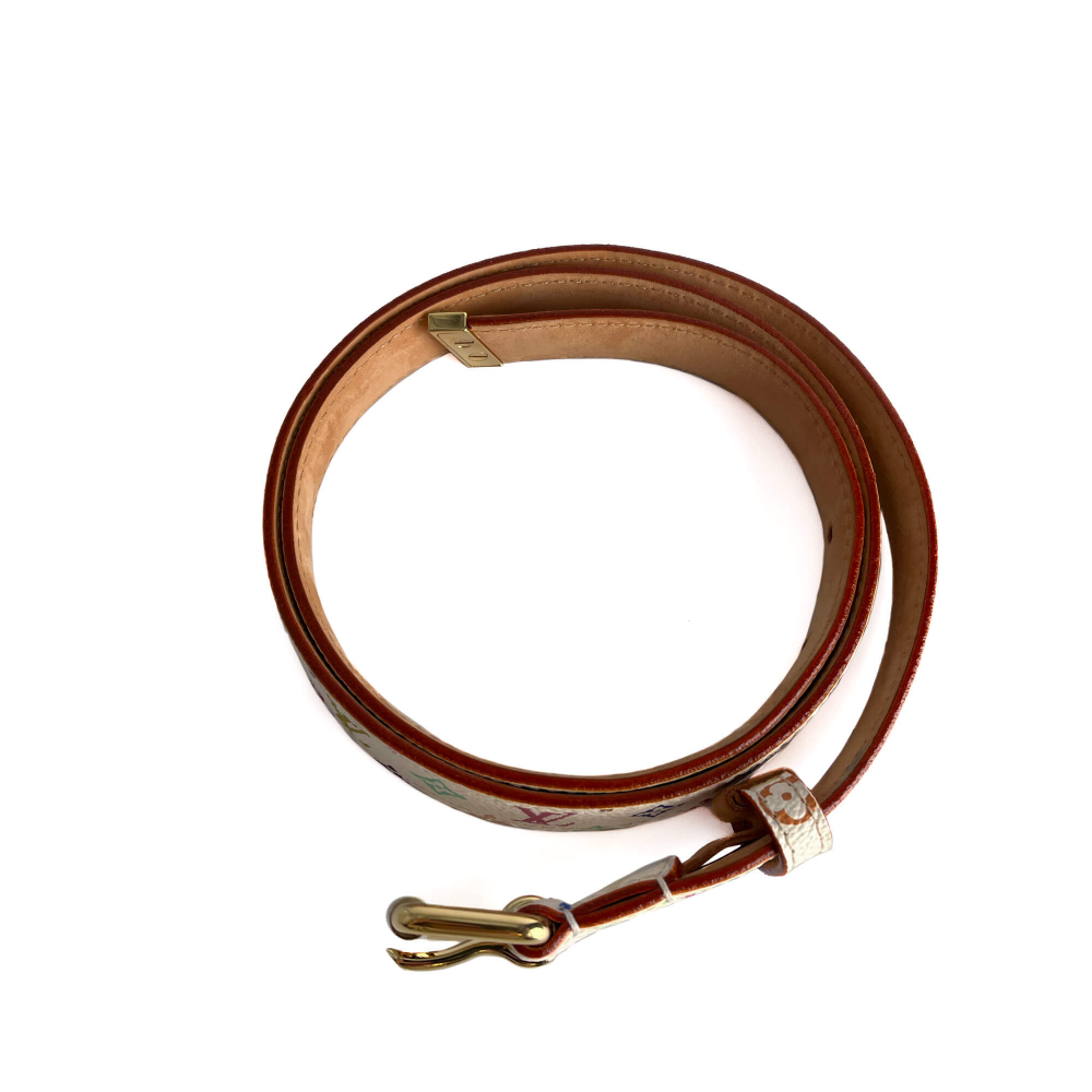 Louis Vuitton Thin Belt Murakami Canvas 80/32 Multicolor