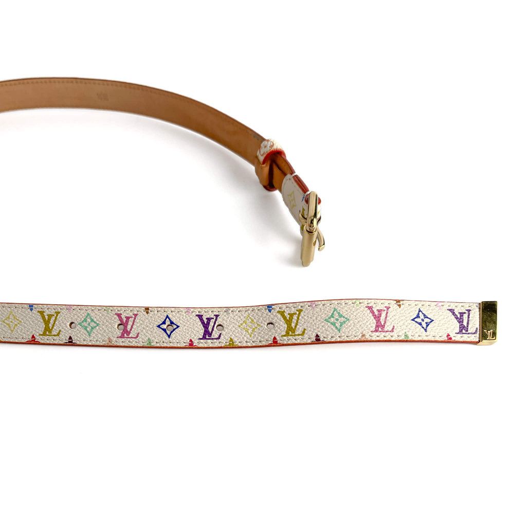 Louis Vuitton Thin Belt Murakami Canvas 80/32 Multicolor